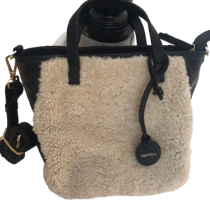 Pertegaz shearling crossbody bag